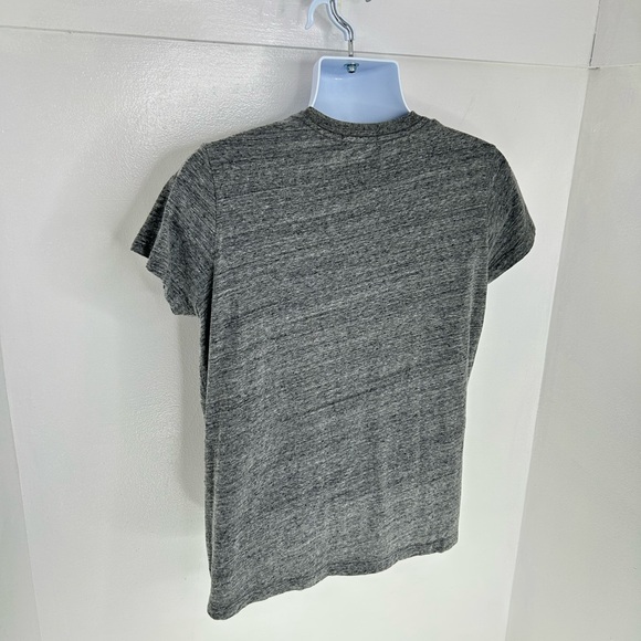 Marine Layer Signature Crewneck Tee T-Shirt Womens Large Heather Gray Soft - Picture 7 of 11